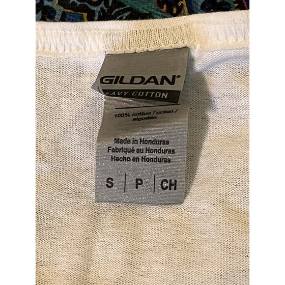 Gildan Lifeguard Tank Top White Red Print Size Small Guard Logo 100% Cotton - Picture 2 of 3